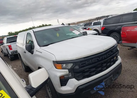 2023 Chevrolet Silverado 1500 2Wd Standard Bed Wt из США, поврежденный, VIN 3GCNAAEK4PG349848